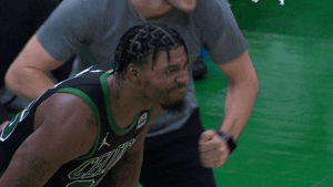 Boston Celtics Excited Player Nodding GIF