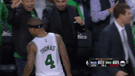 Boston Celtics Isaiah Thomas Hand Taps GIF