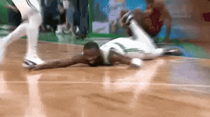 Boston Celtics Jaylen Brown Down On Ground GIF