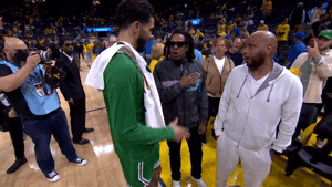 Boston Celtics Jayson Tatum Jay Z Handshake GIF