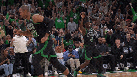 Boston Celtics Jayson Tatum Rallying The Crowd GIF