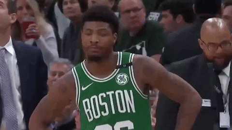 Boston Celtics Marcus Smart Hand On Hips GIF