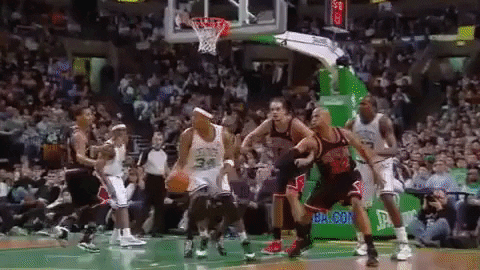 Boston Celtics Paul Pierce Fade Away Shot GIF