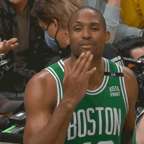 Boston Celtics Player Al Horford Flying Kiss GIF