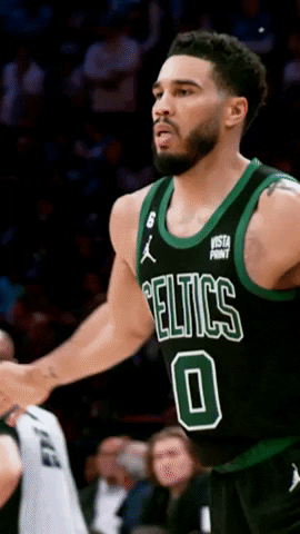 Boston Celtics Player Jayson Tatum Waving GIF