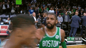 Boston Celtics Players High Five Chest Bumps GIF