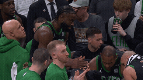 Boston Celtics Teammates Exchange Support GIF