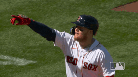 Boston Red Sox Jonny Gomes Pointing GIF
