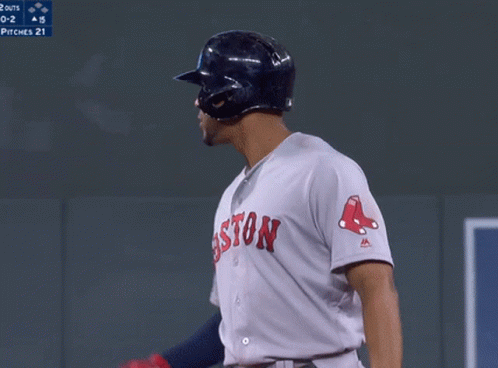 Boston Red Sox Player Hands Outstretched