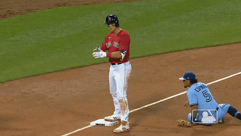 Boston Red Sox Player Waving GIF