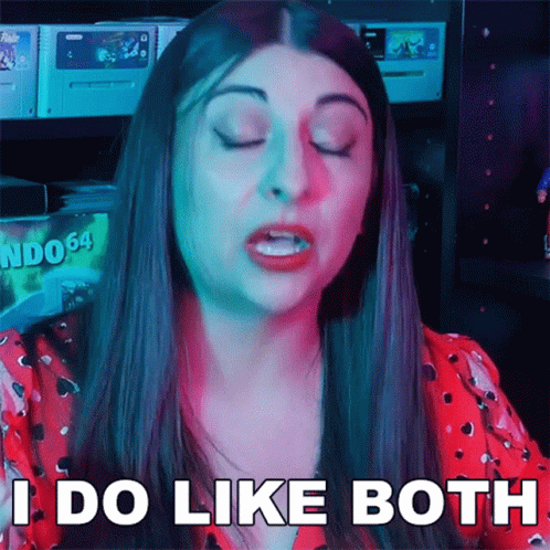 Calm Lady Talking Likes Both GIF