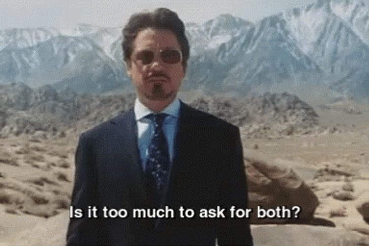 Both Robert Downy Iron Man GIF