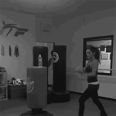 Bottle Got Roundhouse Kick GIF