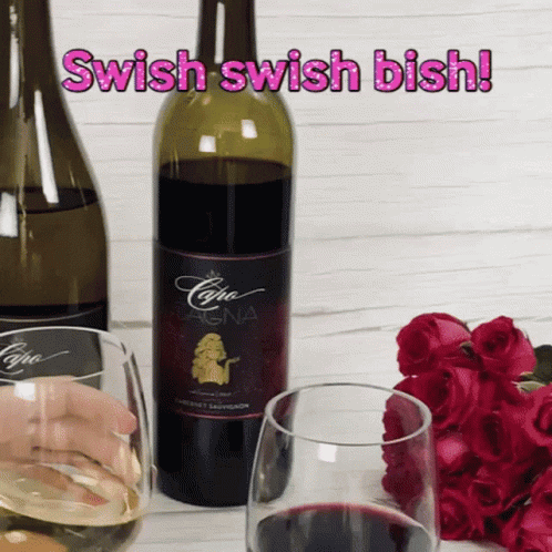Bottle of Cabernet Sauvignon Next to Glass