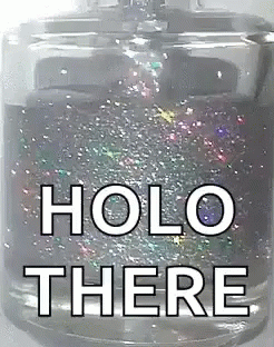 Bottle Of Perfume Saying Holo There GIF