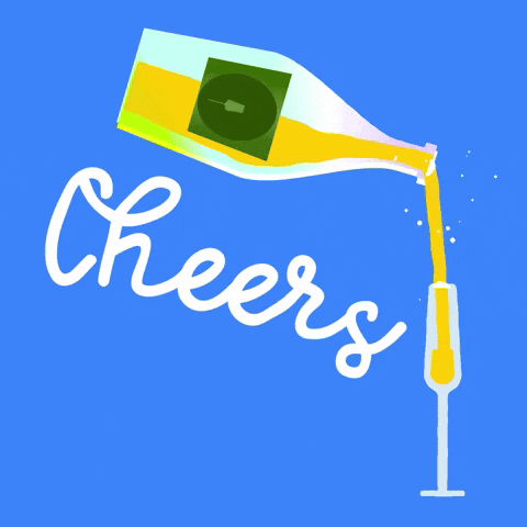Bottle Of Prosecco Pouring Cheers GIF