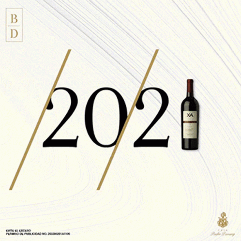 Bottle of Wine with Red R12 Label