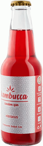 Bottled Red Kombucha Tea GIF