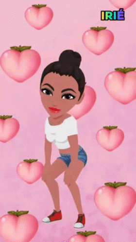 Girl Bounce It With Peaches GIF
