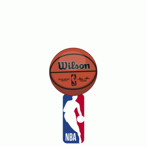 Basketball Bounce It In Nba Logo GIF