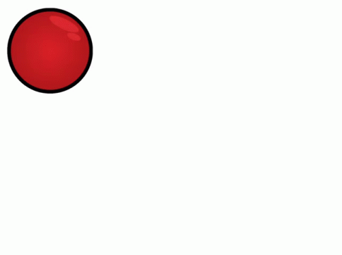 Bouncing Animated Red Ball Drop GIF