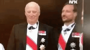Bouncing Behind King Of Norway GIF