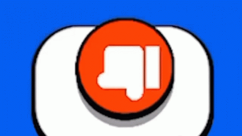 Bouncing Dislike Button GIF