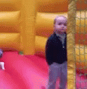 Bouncing Little Kid Playground GIF
