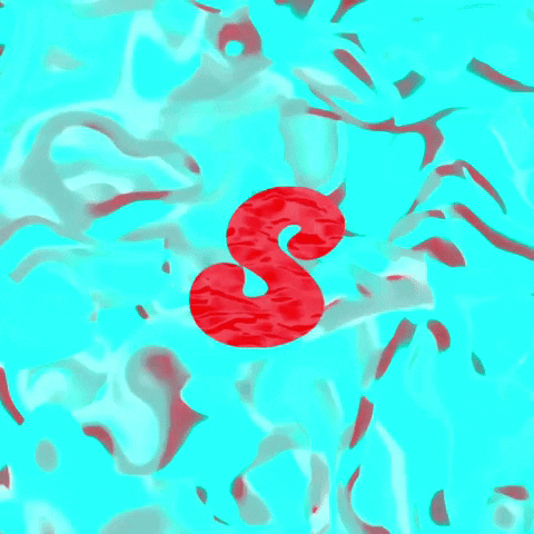 Bouncing S Paint Spilling GIF