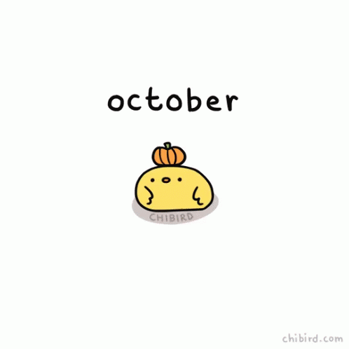 Bouncy Pumpkin On Top Of Bird GIF