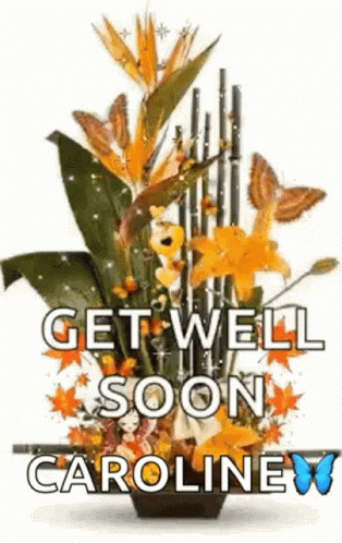 Bouquet of Flowers Get Well Soon Caroline