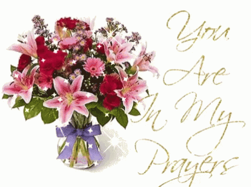 Bouquet Of Flowers Thinking Of You Sympathy GIF