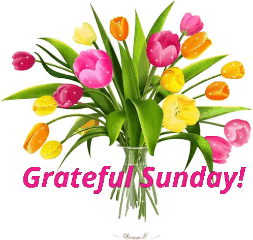 Bouquet of Flowers With Grateful Sunday