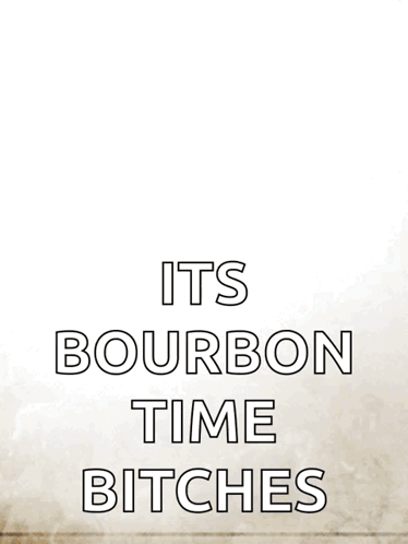 Bourbon Glass With Ice And Text GIF
