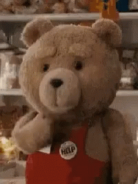 Bow Chicka Wow Wow Bear Mascot Blowing Kisses GIF