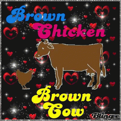Bow Chicka Wow Wow Brown Cow GIF