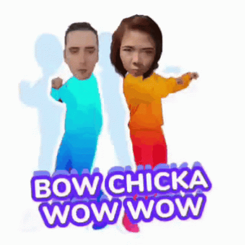 Bow Chicka Wow Wow Big Head GIF