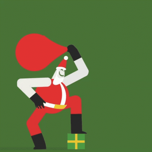 Bow Chicka Wow Wow Animated Santa Claus GIF
