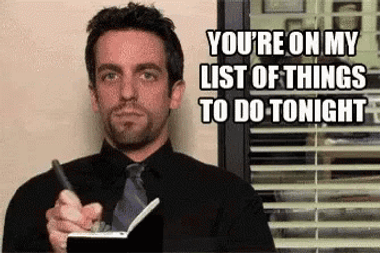 Bow Chicka Wow Wow To Do List GIF