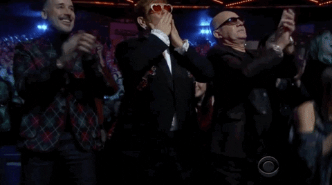 Bowing Down Happy Elton John GIF
