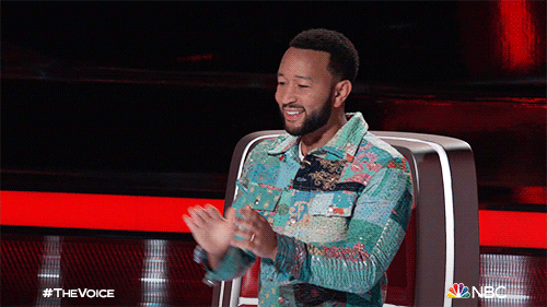 Bowing Down John Legend The Voice GIF