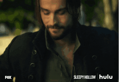 Bowing Down Long Hair Tom Mison GIF