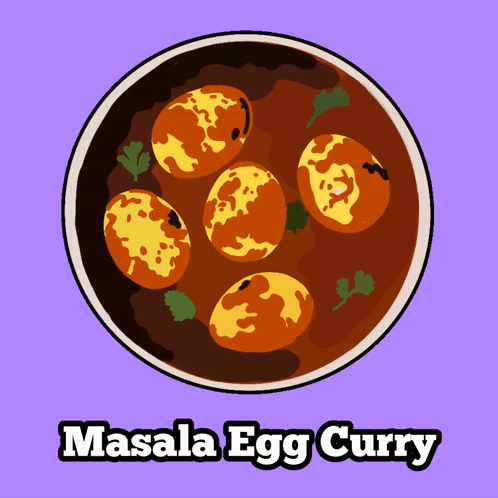 Bowl of Masala Egg Curry