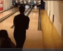 Man Bowling Alley Memorable Moment GIF