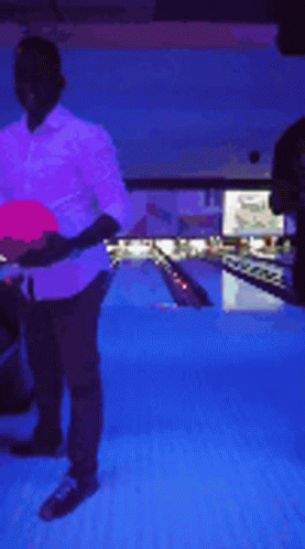 Man Fail Move Bowling Alley GIF