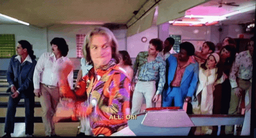 Man Cool Moves Bowling Alley GIF