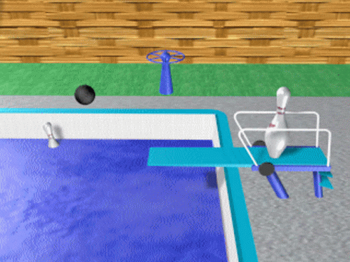 Bowling Alley Swimming Pool GIF