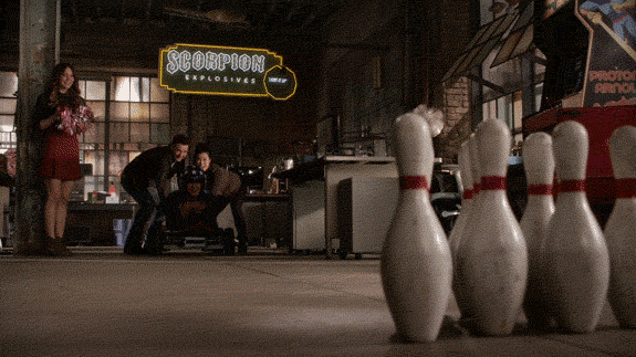 Bowling Ball Captain America Strike GIF