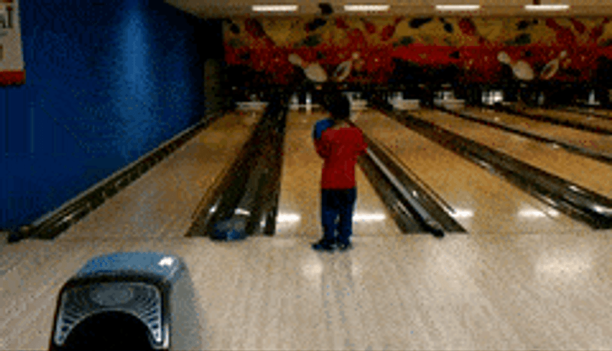 Bowling Ball Kid Failed Gutter GIF