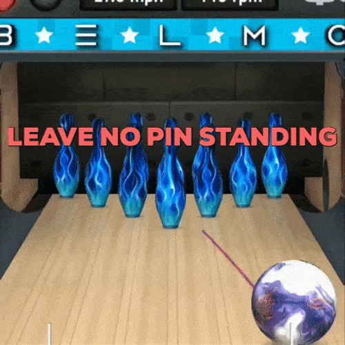 Bowling Ball Leave No Pin Standing GIF